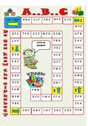 As a grown up, you might feel out of touch with what the kids like. Alphabet Board Game Esl Worksheet By Imelda