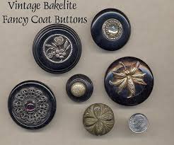 Fancy Bakelite Coat Buttons Antique Buttons Fancy Buttons