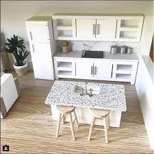 Whimsy Straight Kitchen Barbiefurniture Single Bench Kitchen Working Cupboards Optional Cookto Barbie House Furniture Diy Dollhouse Furniture Barbie Kitchen