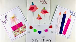 All occasion cards for kids to make. Birthday Card Making With A Preschooler 4 Easy Simple Birthday Card Ideas For Kids Youtube