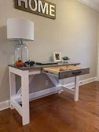 Brookstone Desk Farmhouse Style Ana White In 2021 Diy Projects Desk Furniture Desk