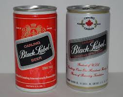 Carling Black Label Vintage Beer Cans Canadian Style 12 Fl Oz Aluminum Set Of 2 Vintage Beer Carling Black Label Carling Beer