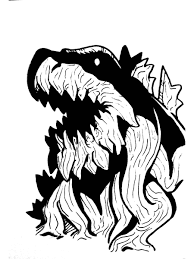 Godzilla coloring pages ,godzilla sits on the top of skyscraper and ready for action. Godzillaearth Hashtag On Twitter