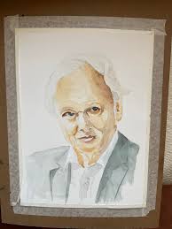 One of my little obsessions is Philosophy, so I decided to paint a portrait  of one of the most important Philosophers of the 20th century John Rawls.  Oil