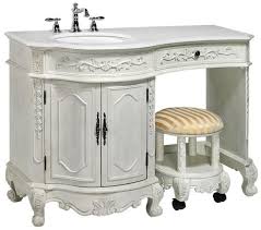 Choose from a wide selection of great styles and finishes. 48 Inch Bathroom Vanity With Makeup Table 48 Inch Mirrored Vanity Ba648532 48 Inch Adelina Antique White Bathroom Vanity Fully Assembled Stephane Malcolm