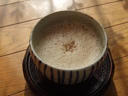 ほうじ茶ラテ 基本形できた 日々是ほうじ茶