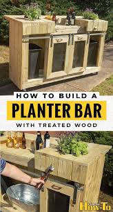 How To Build A Garden Planter That Doubles As An Outdoor Bar Outdoor Garden Bar Diy Outdoor Bar Outdoor Patio Bar