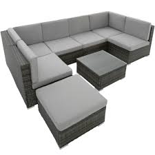 Add to wish list add to compare. 8pc Tectake Grey Venice Lounge Set Rattan Garden Furniture On Onbuy