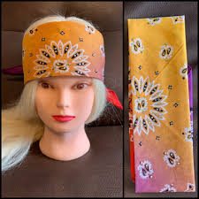 Paisley Tie Dye Bling Bandana