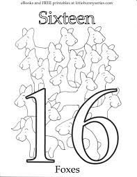 Number 16 Coloring Page Pdf Coloring Pages Letter A Coloring Pages Free Preschool Printables