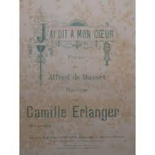 Details About Erlanger Camille Jai Says To My Heart Singer Piano Ca1900 Partition Sheet Music
