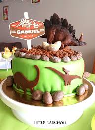 Fete D Anniversaire Sur Le Theme Des Dinosaures Pour Les 4 Ans De Gabchousaure
