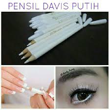 Pensil Alis Putih Davis Kesehatan Kecantikan Rias Wajah Di Carousell
