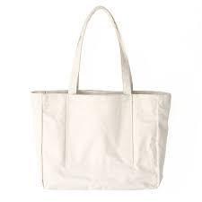 Offset Tote Natural Natural Domestic Canvas