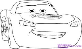 Simple free cars coloring page to print and color : How To Draw Lightning Mcqueen Step By Step Disney Characters Cartoons Draw Cartoon Charac Lightning Mcqueen Drawing Lightning Mcqueen How To Draw Lightning