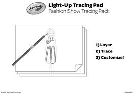 Fashion Show Light Up Tracing Pad Free Coloring Pages Coloring Pages Fashion Printables