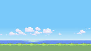 Green Grass Blue Body Of Water And White Clouds Illustration Pokemon Pixel Art Hd Wallpaper Wallpaper Flare They come in water type. green grass blue body of water and