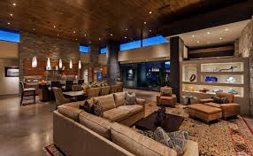 Fascinating Modern Desert Home Melds Into The Sonoran Landscape Living Room Grey Living Room Designs Stylish Living Room