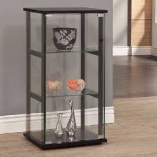 Knick Knack Cabinet Wall Small Curio Glass Showcase Collectible Display Shelves Cristaleiras