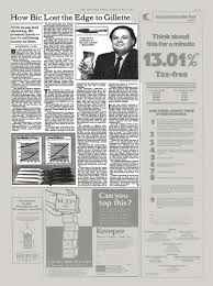 Maybe you would like to learn more about one of these? How Bic Lost The Edge To Gillette The New York Times