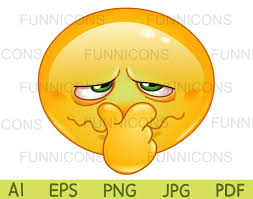 Clipart Cartoon Of Emoji Emoticon Plugging His Nose From A Bad Smell Ai Eps Png Jpg And Pdf Files Included Digital Files Instant Download In 2021 Clip Art Emoticon Cartoon