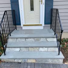 Stairs, staircases and steps can very in many different ways. Terryville Ct Stone Steps Walkway Pavers Masonry Construction Project Arnold S Masonry And Construction