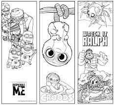 Printable Bookmarks To Color Coloring Bookmarks Disney Bookmarks Bookmarks Kids