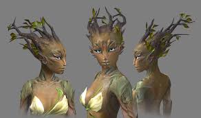 Guild Wars 2 Sylvari Redesign Takes More Plant Like Qualities Neoseeker Concept Art Characters Guild Wars Creature Art