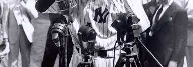 Official facebook page of lou gehrig. July 4 1939 Lou Gehrig Says Farewell To Baseball With Luckiest Man Speech At Yankee Stadium Society For American Baseball Research