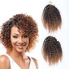 Shop with afterpay on eligible items. 8inches One Pack Marlybob Kinky Curly Hair Wavy Hair Crochet Hair Synthetic Hair Braiding Hair Extension T27 Buy Online In Aruba At Desertcart