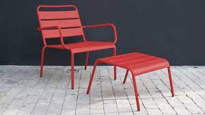 fauteuil de jardin bas et repose pieds en metal fauteuil bas de jardin fauteuil jardin fauteuil bas