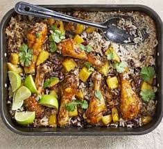 Mango Chicken Bean Rice Bake Recipe Bbc Good Food Recipes Mango Chicken Recipes