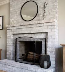 A gray that is too cool or flat would not work as well, but with a bit of warmth, gray complements rather than competes with brick. Painted Brick Fireplace Ideas Alexander And Xavier Masonry