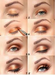 Bronze Shimmer Eye Shadow Fall Makeup Tutorial Fall Eye Makeup Fall Makeup