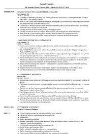 This portfolio is comprised of properties Sales District Manager Resume Samples Velvet Jobs