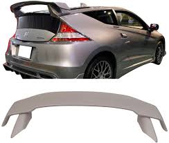 Rear spoiler produce smoother air flow with out sacrificing the original line of the vehicle. Amazon Com Hatchback Trunk Spoiler Compatible With 2011 2015 Honda Cr Z Crz Unpainted Gray Abs Added On Rear Hatch Deck Lip Wing By Ikon Motorsports 2012 2013 2014 Automotive