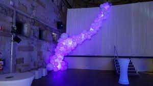 Best diy outdoor halloween decorations for 2019! Organic Balloon Garland Lit From Within Using Led Colour Changing Lights Www Balloons Net Au Light Garland Color Changing Lights Balloon Garland