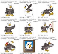 Cartoon Eagle School Mascot Clip Art School Mascot School Murals Classroom Mascot