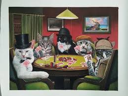 Victorian Cats Playing Poker Splendidbeast Poker Oilpainting Petpaintings Petart Catart Catpainting Animal Paintings Cat Painting Cat Art