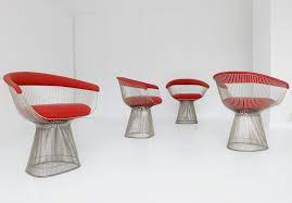 An icon of the modernist era, this dining chair was originally designed by warren platner. 4 X Platner Dining Chair By Warren Platner For Knoll 1960s 134181