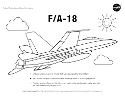 Free coloring pages to download and print. Airplane Coloring Pages For Kids Nasa