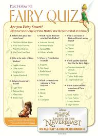 This is the time to take a test of their knowledge about these movies. Free Printable Disney Tinker Bell Pixie Hollow Fairy Quiz Mama Likes This