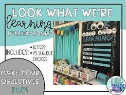 Look What We Re Learning Bulletin Board Preschool Bulletin Boards Objective Bulletin Board Reading Bulletin Boards
