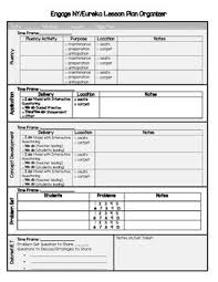 Engage Ny Eureka Lesson Plan Organizer Eureka Math Eureka Math 4th Grade Math Lesson Plans