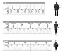 Scott Clothing Size Chart Bikes N Gear Ltd