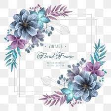 Wedding Invitation With Blue And Purple Watercolor Flower Floral Decoration Watercolor Clipart Background Pattern Png Transparent Clipart Image And Psd File Floral Watercolor Watercolor Flowers Watercolor Floral Wedding Invitations