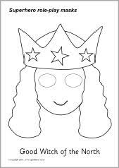 Wizard Of Oz Role Play Masks Black And White Sb3648 Sparklebox Wizard Of Oz Characters Wizard Of Oz Wizard