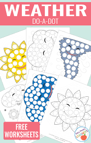 Free tornado study unit worksheets for teachers to print. Free Weather Do A Dot Printables Easy Peasy Learners