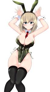 aikir (jml5160) girls und panzer katyusha animal ears bunny ears bunny girl  no bra thighhighs | 981369 | yande.re