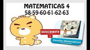 Suma de unidades y decenas. Desafios Matematicos 4 Cuatro Paginas 58 59 60 61 62 63 Youtube